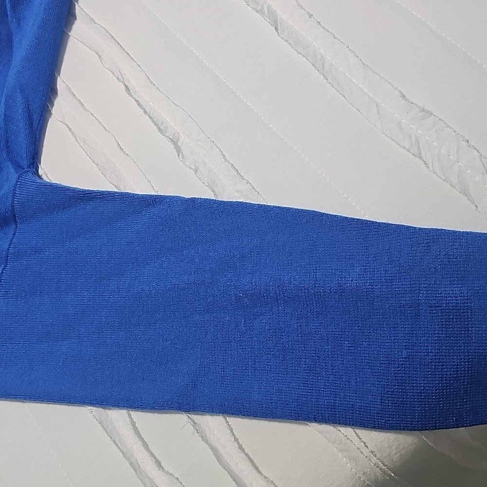 J. Jill Merino Wool Sweater in Bright Blue - Picture 7 of 9